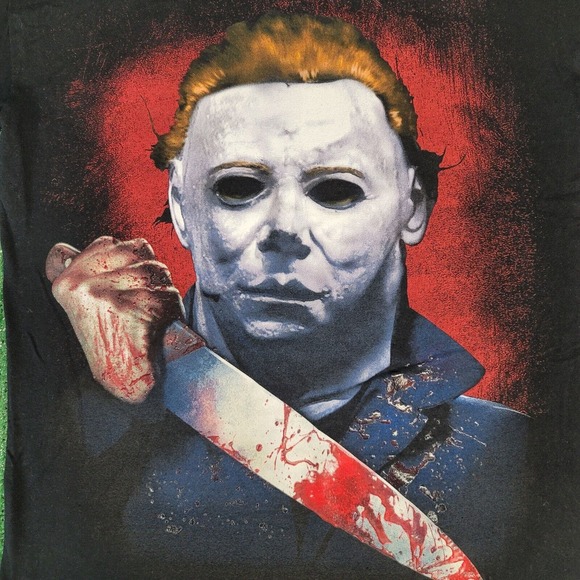 Universal Studios Halloween Horror Nights Michael Myers 2016 Blood Splatter Sz M - Picture 3 of 8